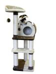 Kerbl Katzen Kratzbaum PLANET X braun / beige, 50 x 40 x 127 cm - Katzenbaum